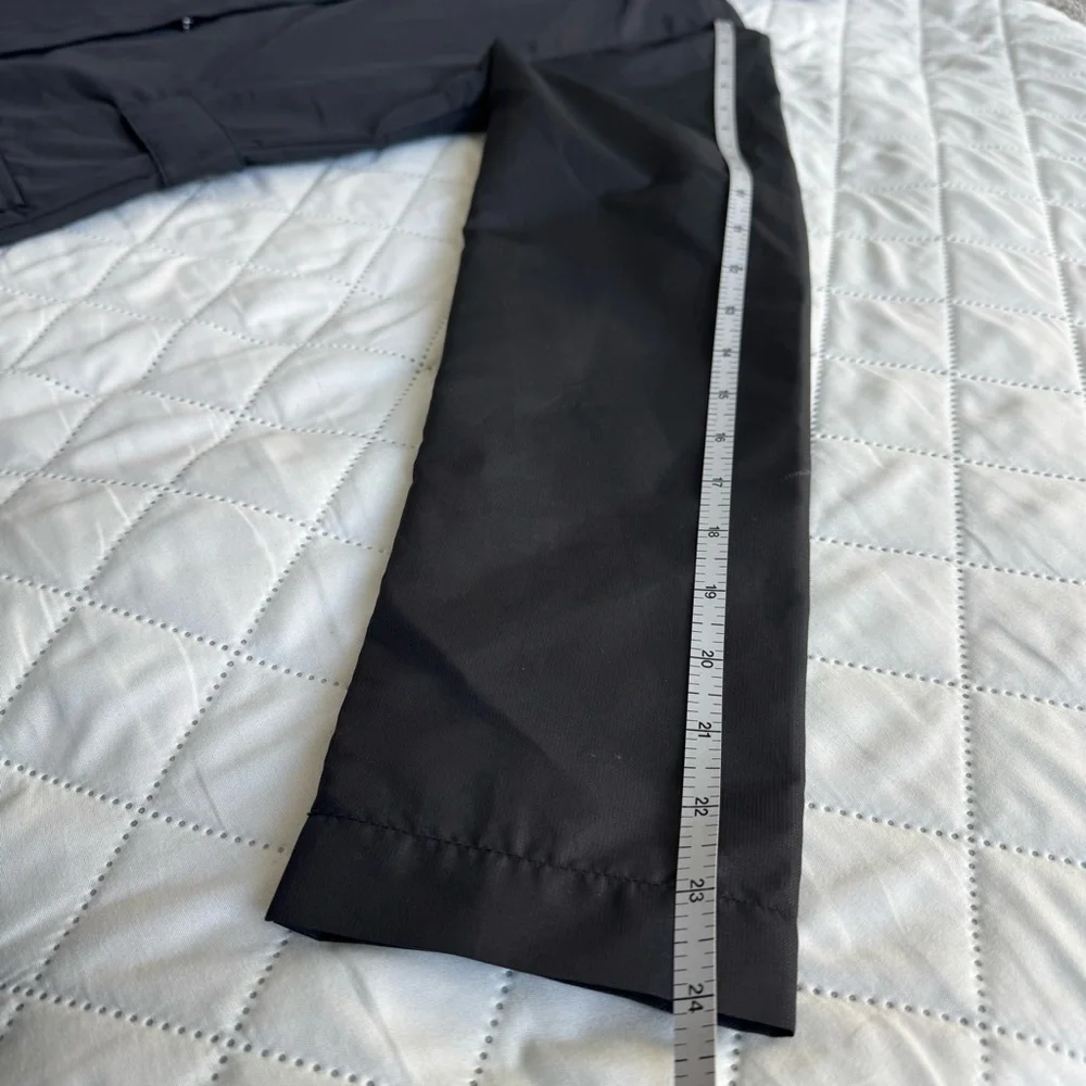 Avalanche Women’s Hooded Rain Jacket Black Lightweight Outdoor Hiking Coat Sz S